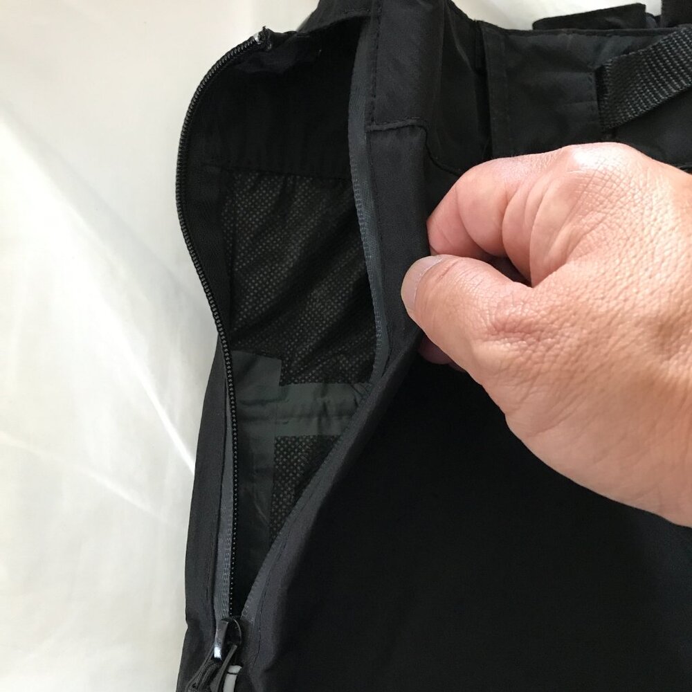 Frog Toggs Toadskinz Reflective Pants Men L Black Zip Pockets Waterproof Hunting - Picture 14 of 14